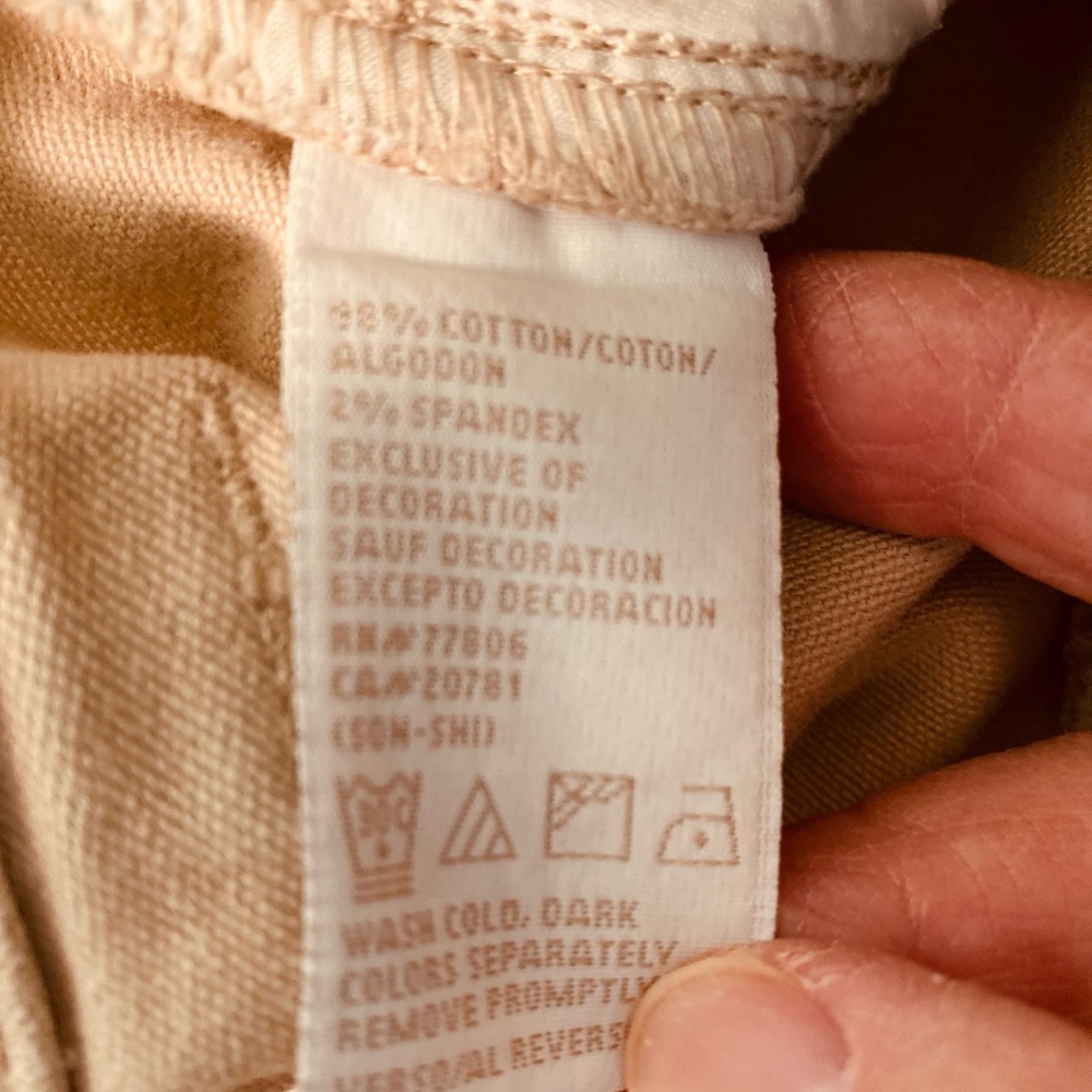 Tommy Hilfiger - Woman’s khaki color stretch crop pants, Size: 6 - Picture 9 of 9
